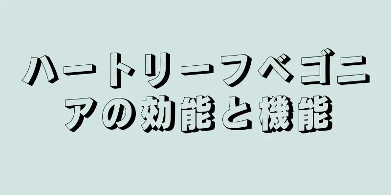 ハートリーフベゴニアの効能と機能