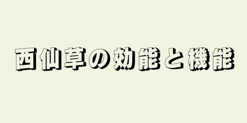 西仙草の効能と機能