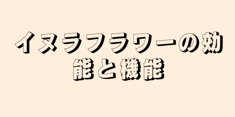 イヌラフラワーの効能と機能
