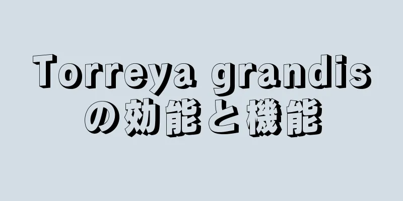 Torreya grandisの効能と機能
