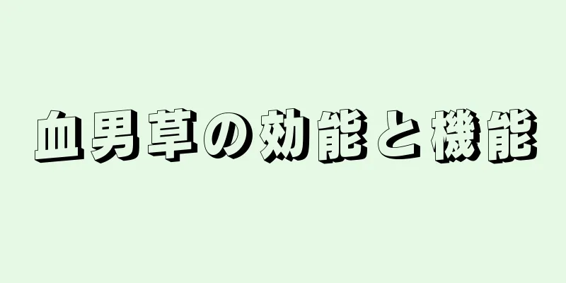 血男草の効能と機能