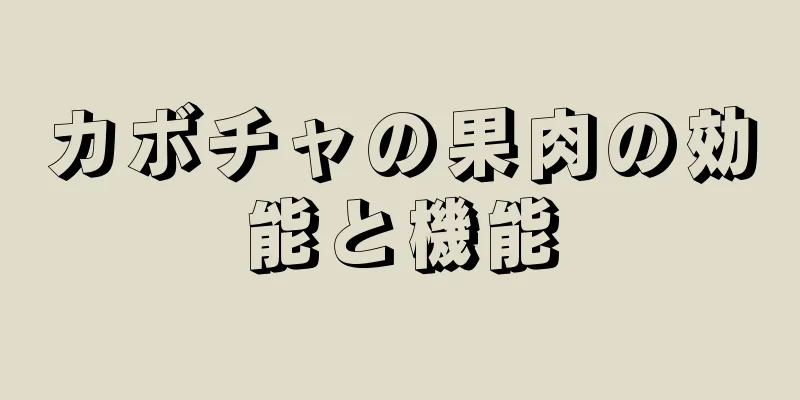 カボチャの果肉の効能と機能