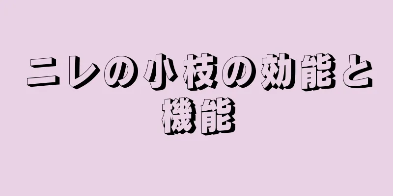 ニレの小枝の効能と機能