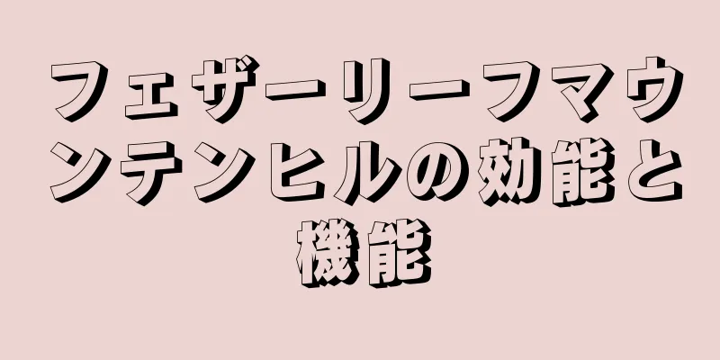 フェザーリーフマウンテンヒルの効能と機能