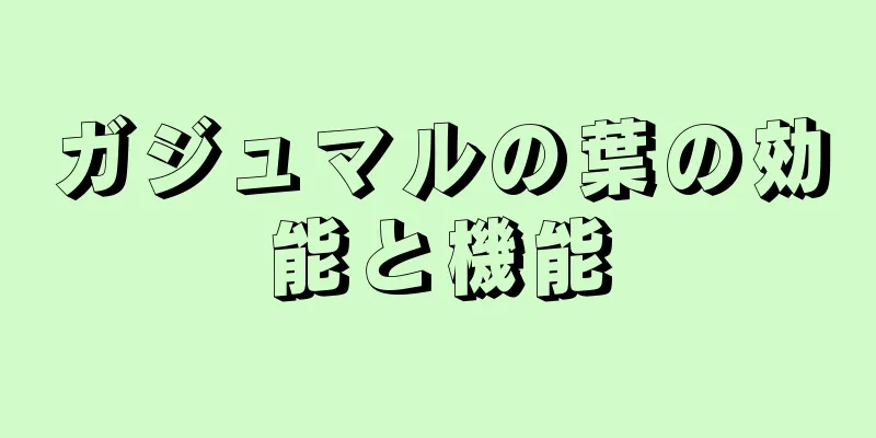 ガジュマルの葉の効能と機能
