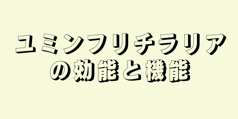 ユミンフリチラリアの効能と機能