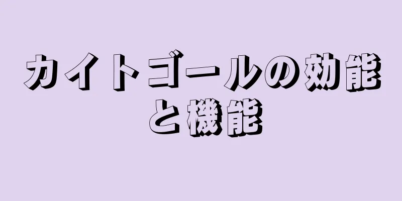カイトゴールの効能と機能