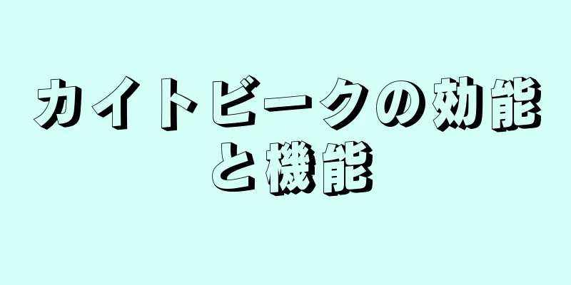 カイトビークの効能と機能