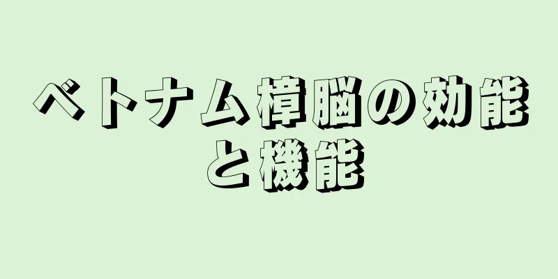 ベトナム樟脳の効能と機能