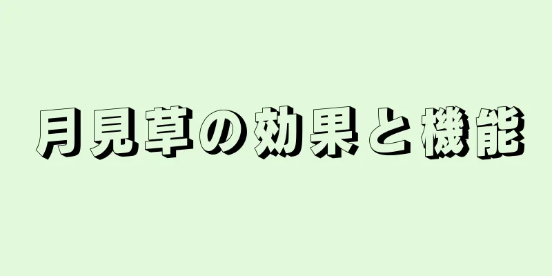 月見草の効果と機能