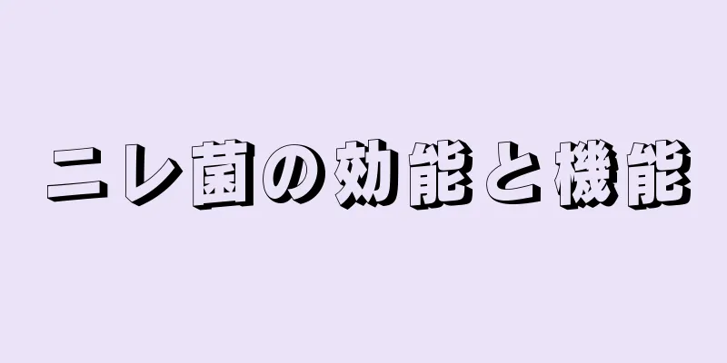 ニレ菌の効能と機能