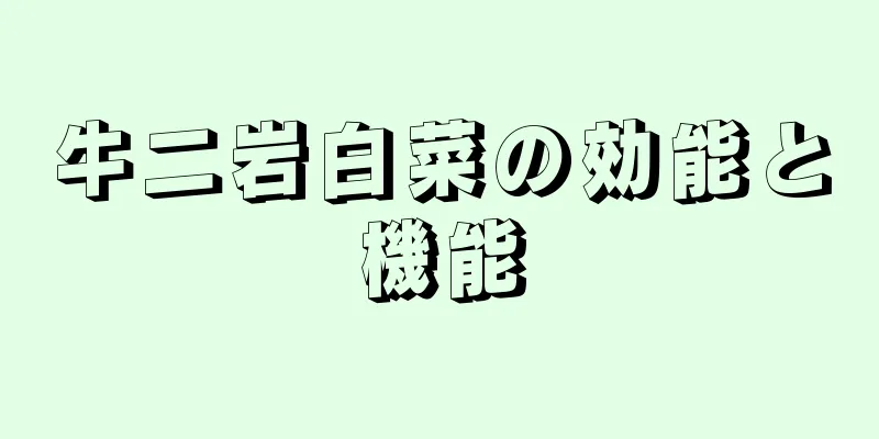 牛二岩白菜の効能と機能