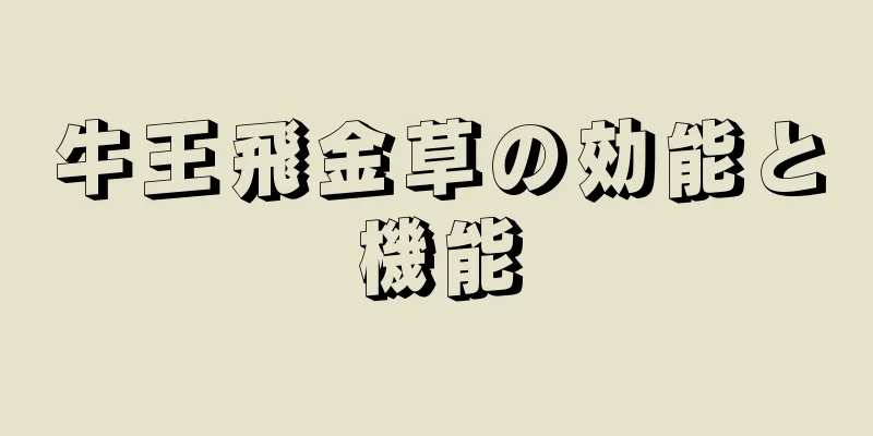 牛王飛金草の効能と機能