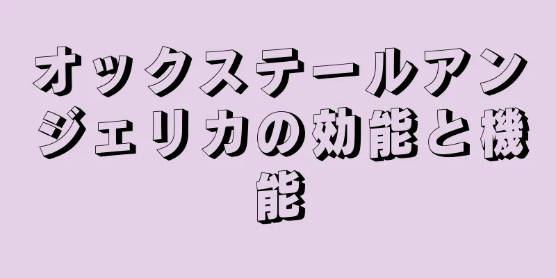 オックステールアンジェリカの効能と機能