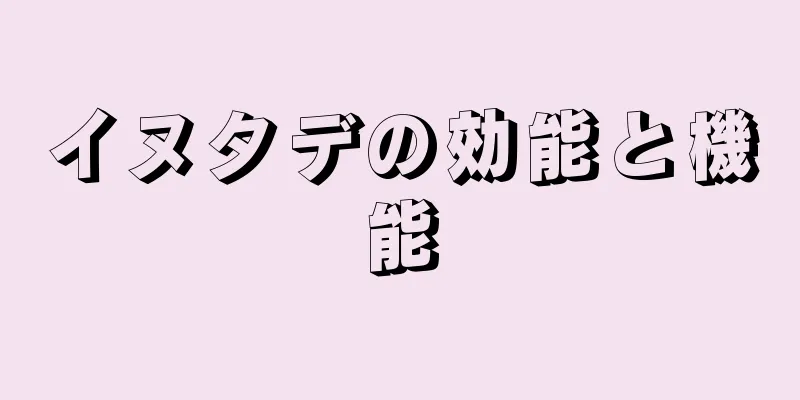 イヌタデの効能と機能
