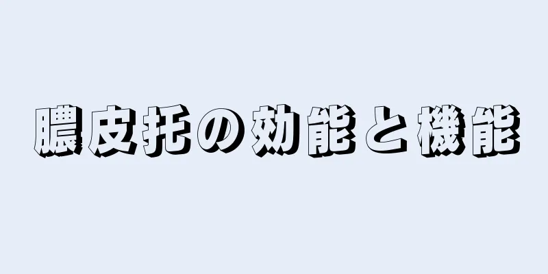膿皮托の効能と機能