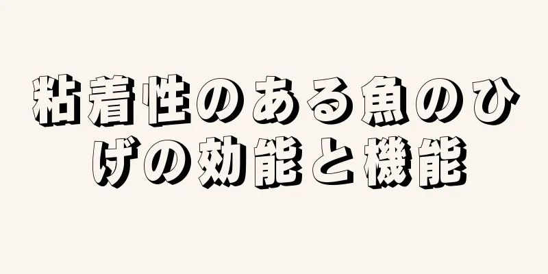 粘着性のある魚のひげの効能と機能
