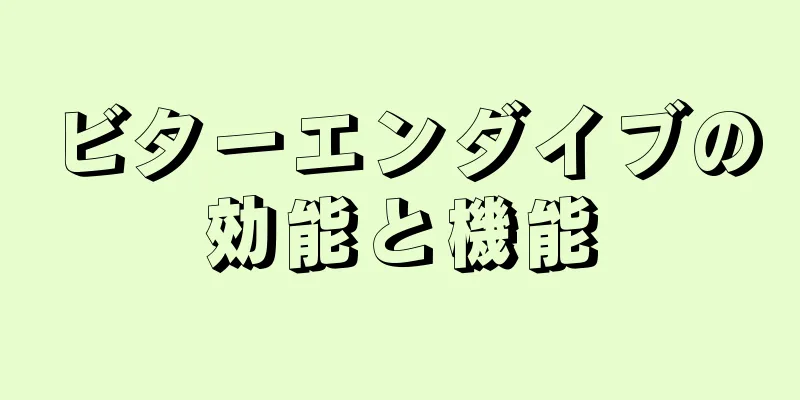ビターエンダイブの効能と機能