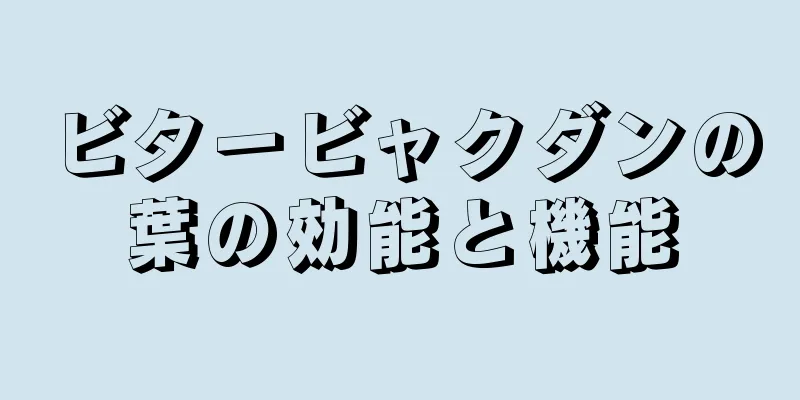 ビタービャクダンの葉の効能と機能