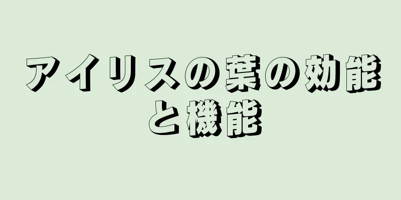 アイリスの葉の効能と機能