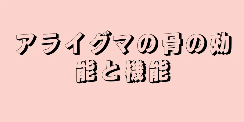 アライグマの骨の効能と機能