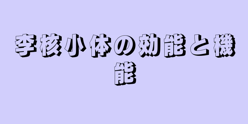 李核小体の効能と機能