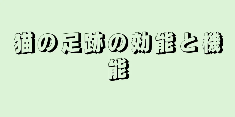 猫の足跡の効能と機能