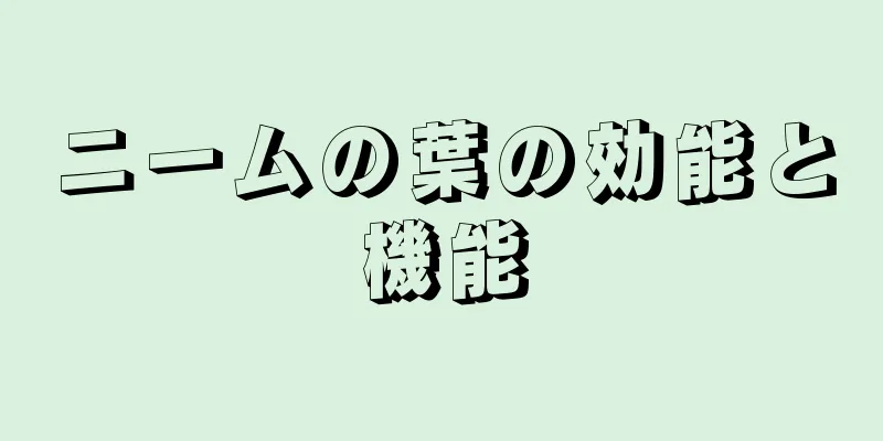 ニームの葉の効能と機能
