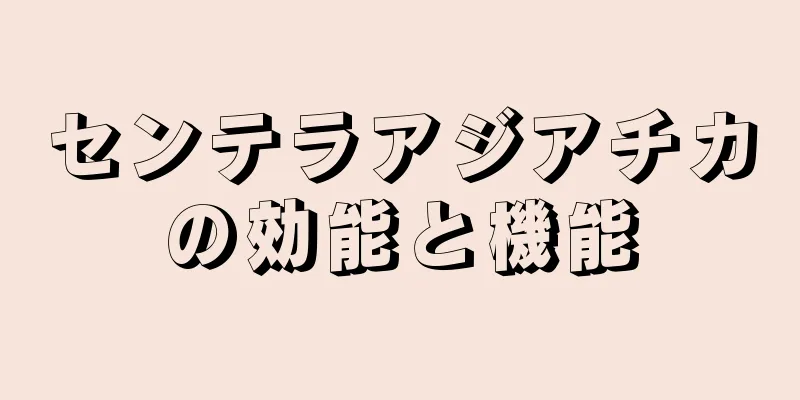 センテラアジアチカの効能と機能