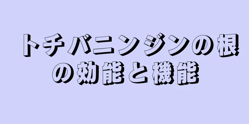 トチバニンジンの根の効能と機能