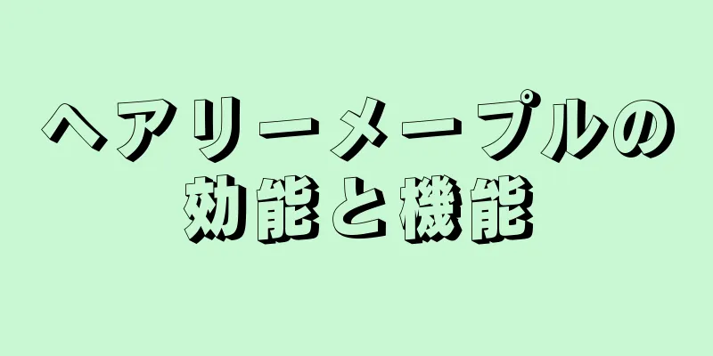 ヘアリーメープルの効能と機能