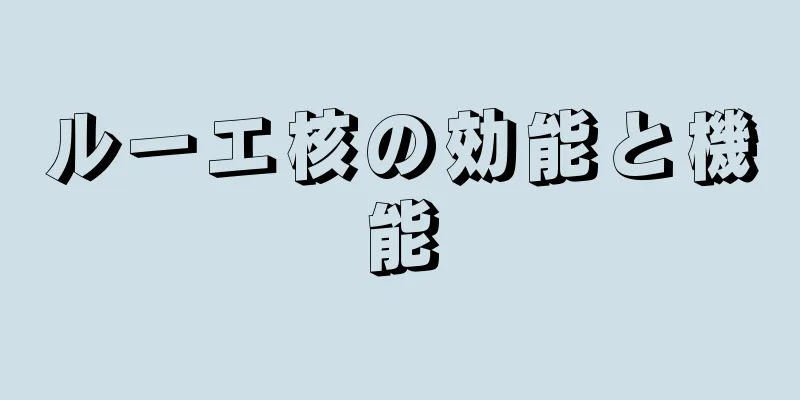 ルーエ核の効能と機能
