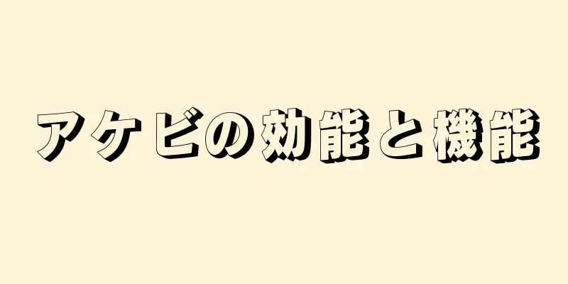アケビの効能と機能