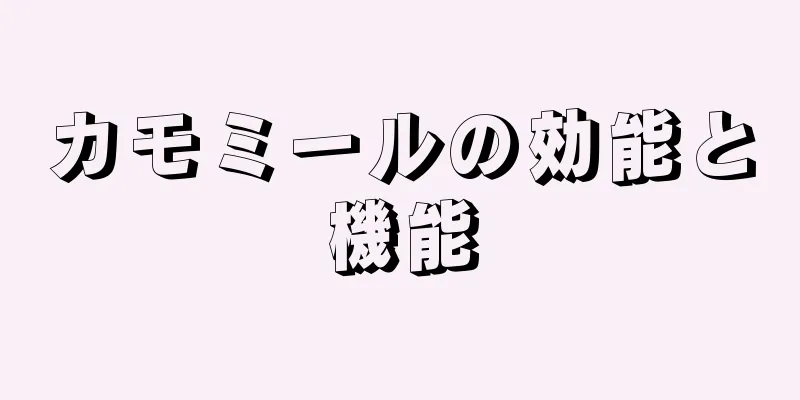 カモミールの効能と機能
