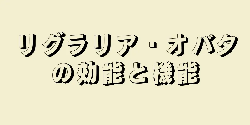 リグラリア・オバタの効能と機能