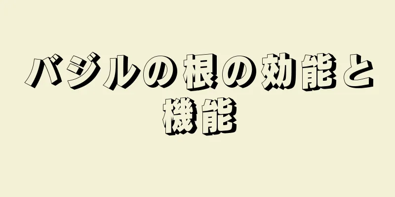 バジルの根の効能と機能