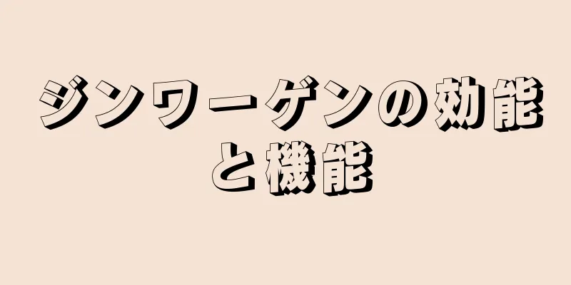 ジンワーゲンの効能と機能
