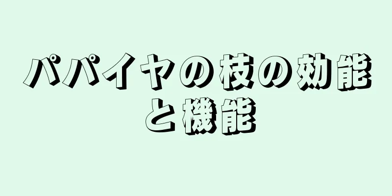 パパイヤの枝の効能と機能