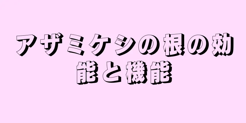アザミケシの根の効能と機能