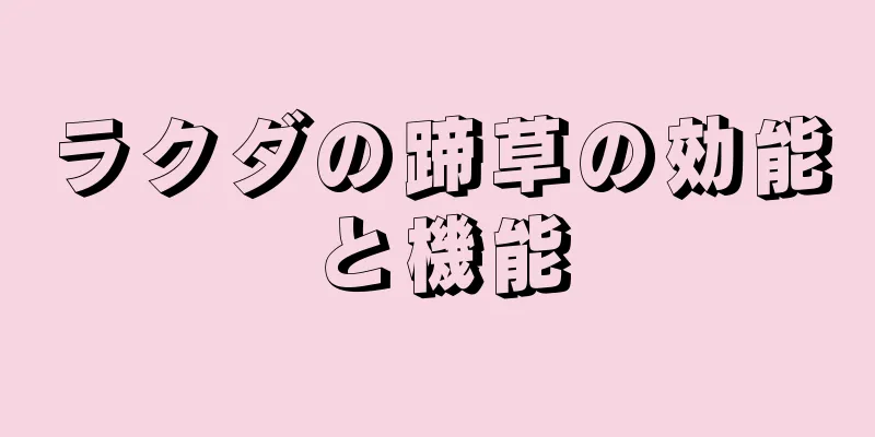 ラクダの蹄草の効能と機能