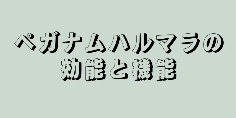 ペガナムハルマラの効能と機能