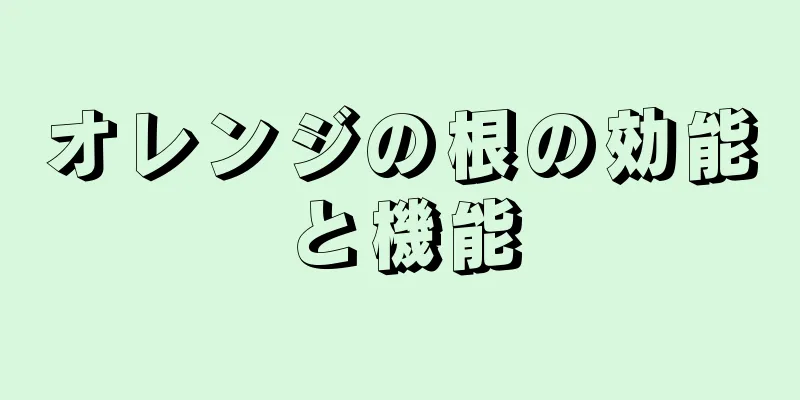 オレンジの根の効能と機能