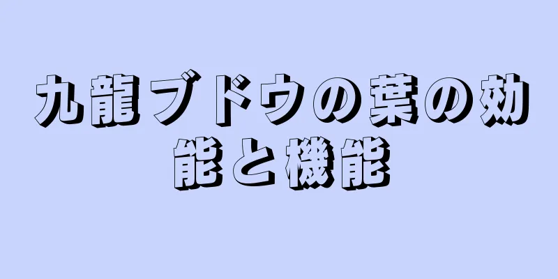 九龍ブドウの葉の効能と機能