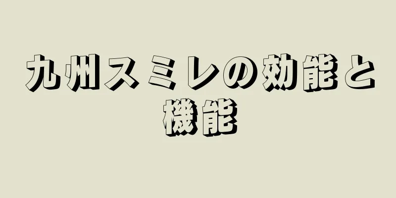 九州スミレの効能と機能