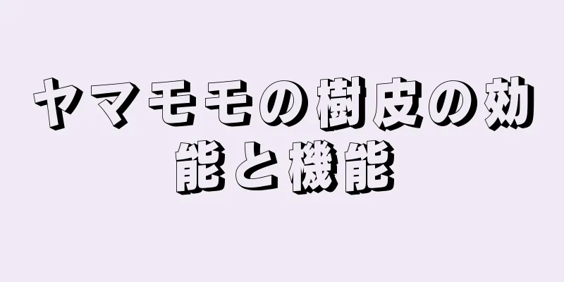 ヤマモモの樹皮の効能と機能