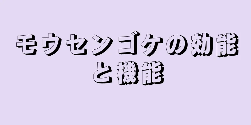 モウセンゴケの効能と機能