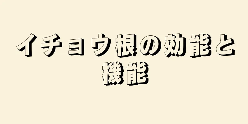 イチョウ根の効能と機能