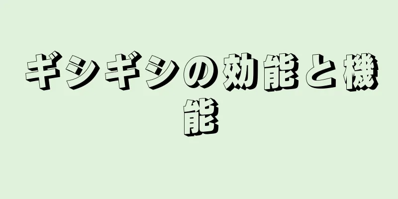 ギシギシの効能と機能