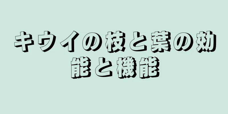 キウイの枝と葉の効能と機能
