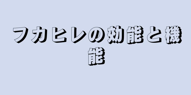 フカヒレの効能と機能